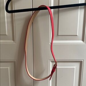 Red Leather Belt
